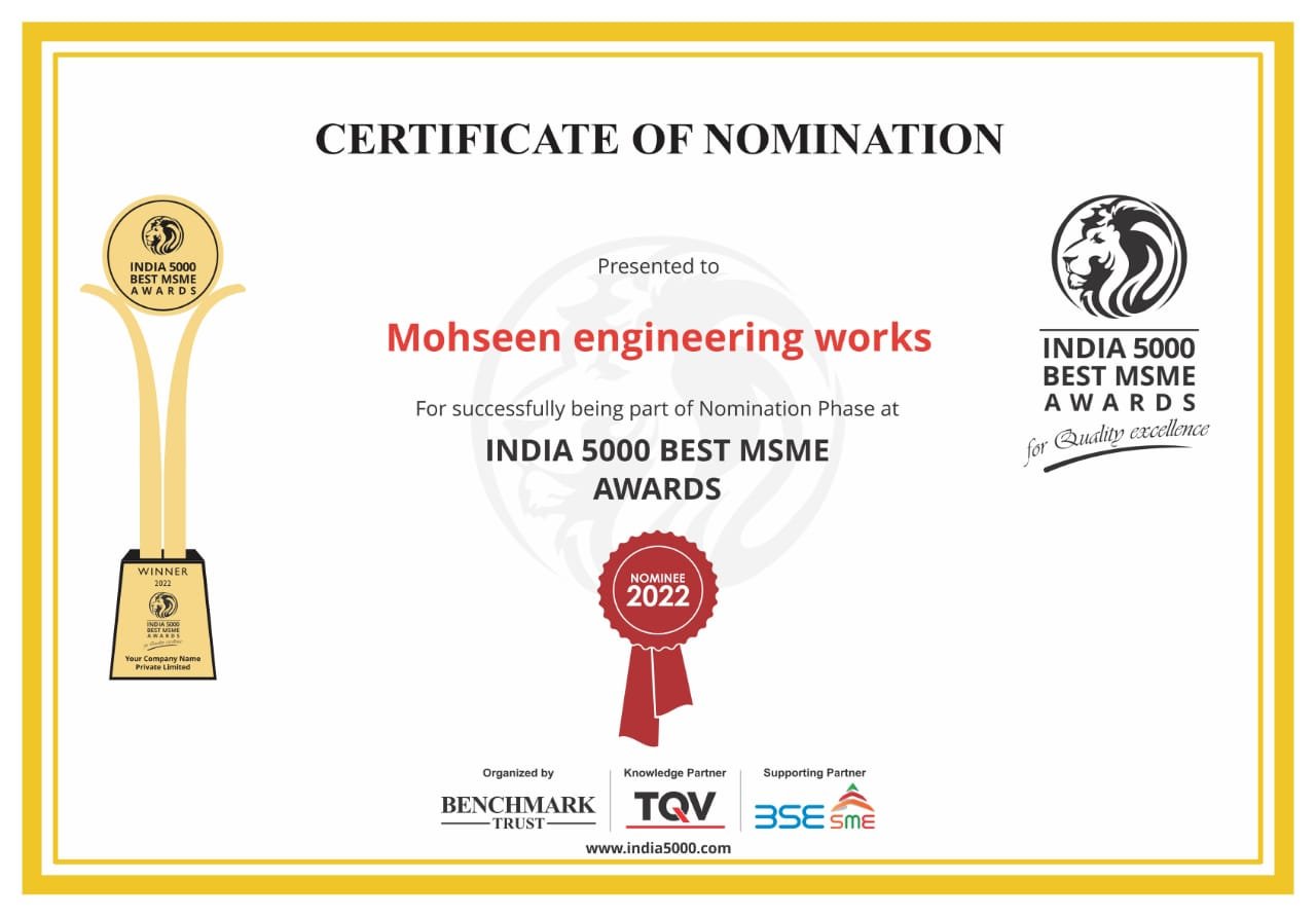 India 5000 Best MSME Award document