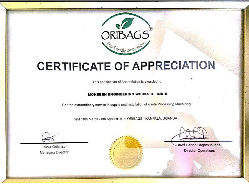 Oribags — Appreciation document