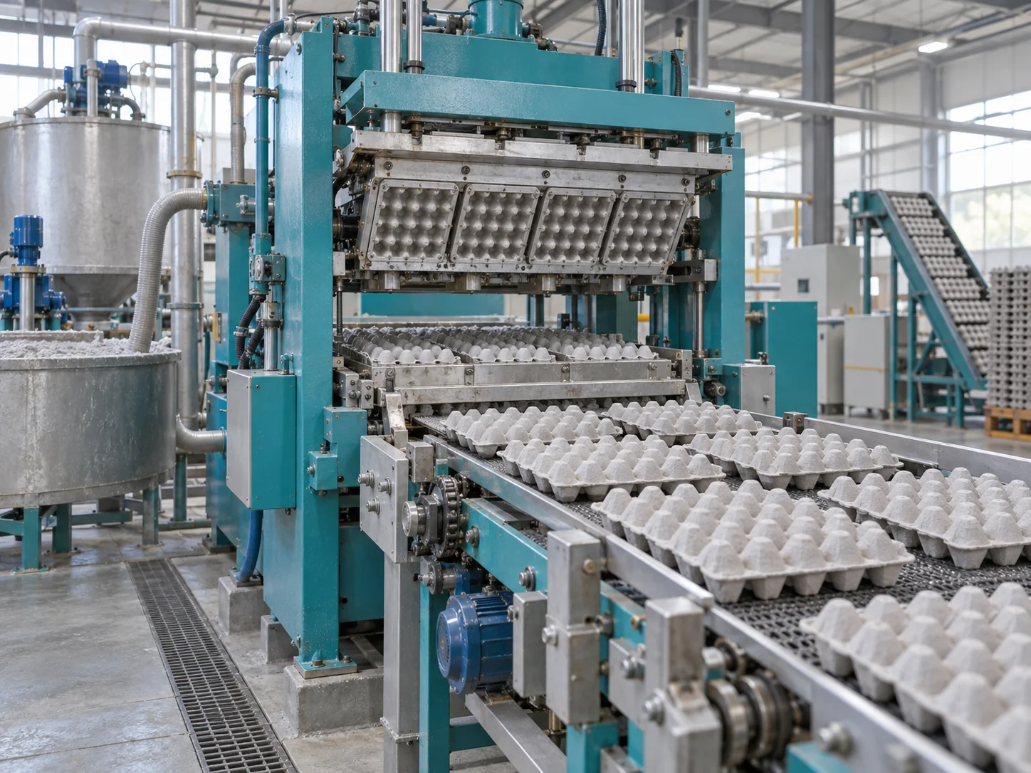 Egg Tray Molding Machine