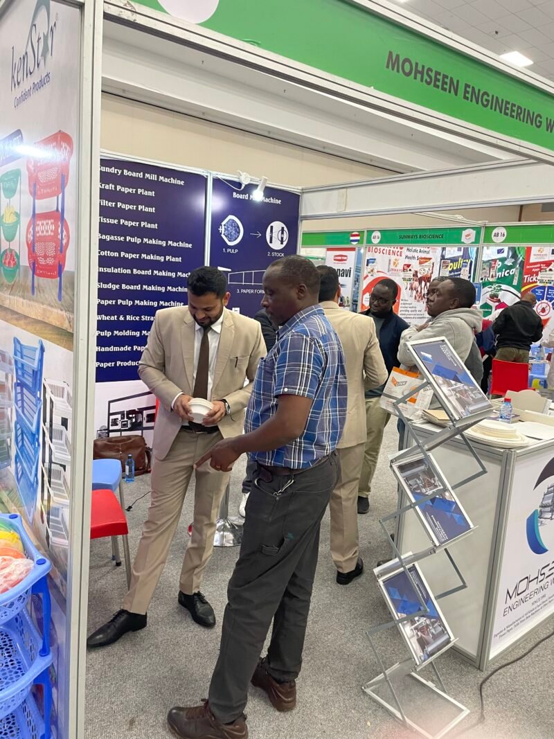 Visitors at the MEW exhibition stand