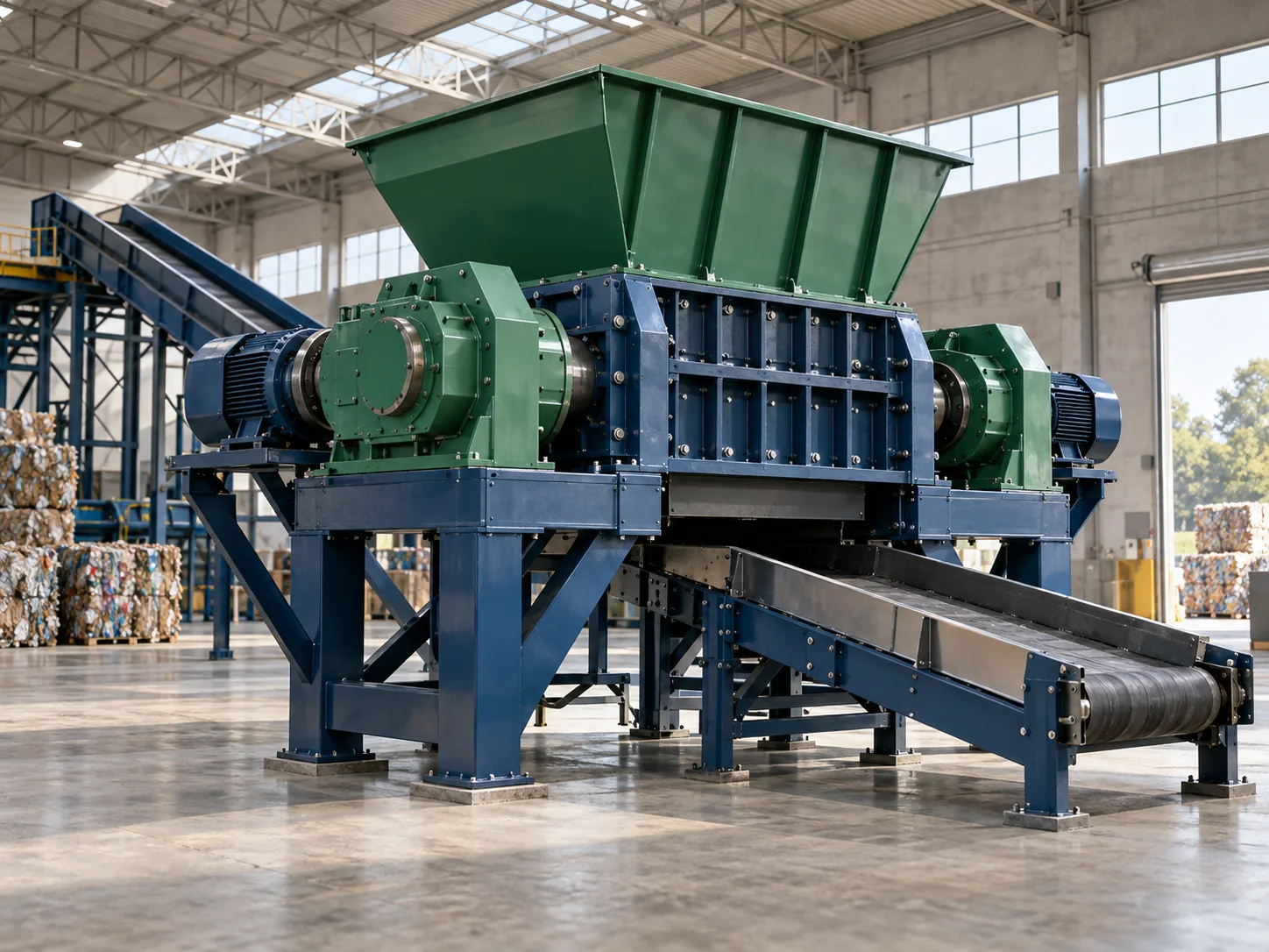 Representative Dual Shaft Shredder Machine equipment
