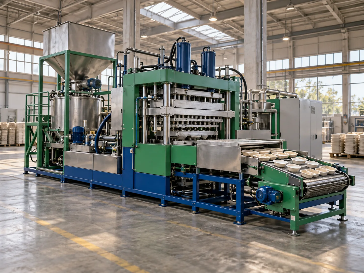 Representative Multifunctional Tableware Pulp Molding Machine equipment