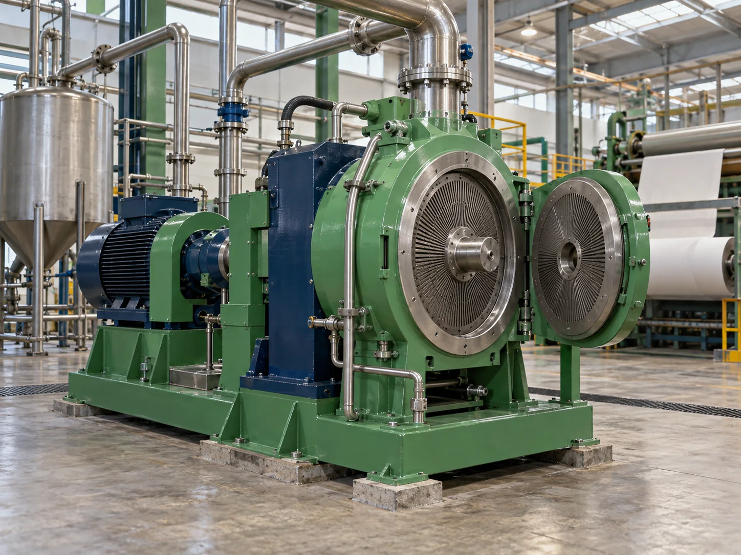 Representative TD Refiner Filter Paper Making Machine equipment