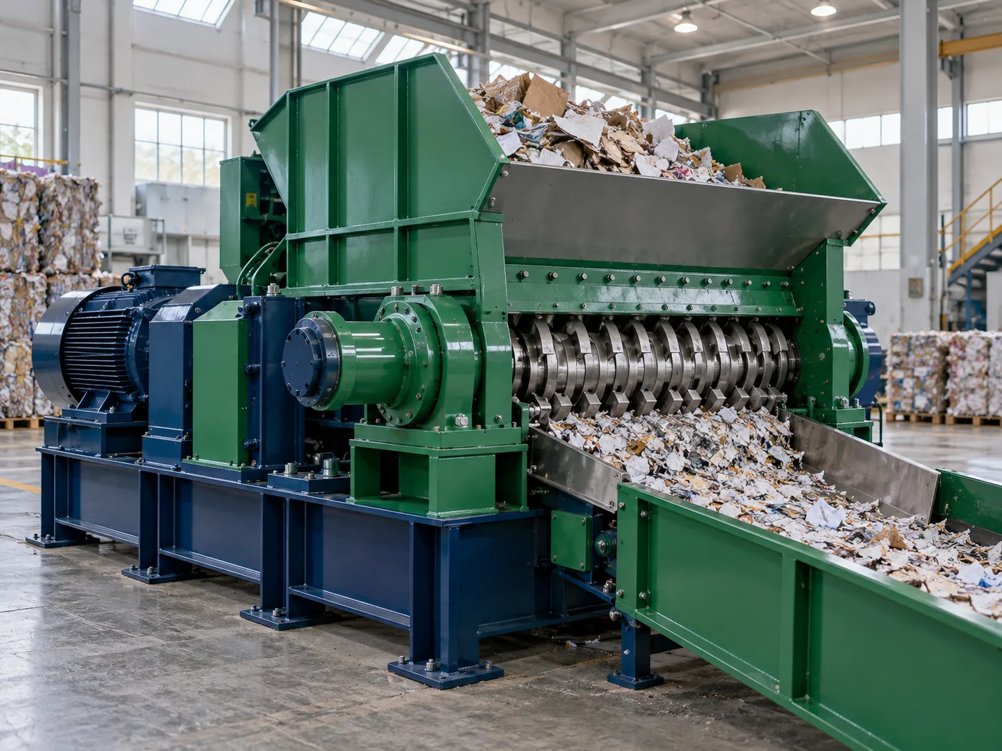 Representative Waste Paper Recycling Cutting Machines equipment