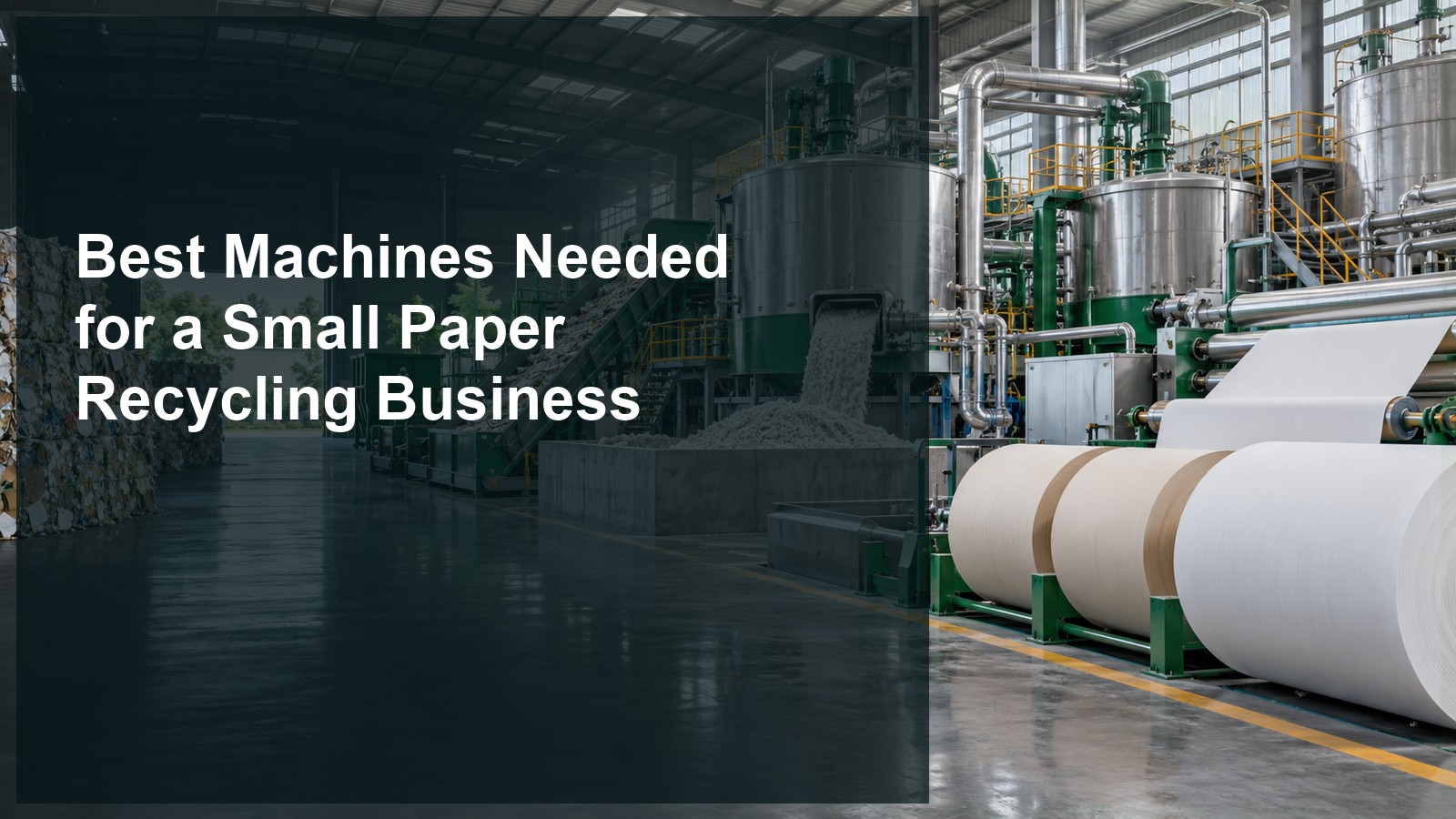 Best Machines Needed for a Small Paper Recycling Business