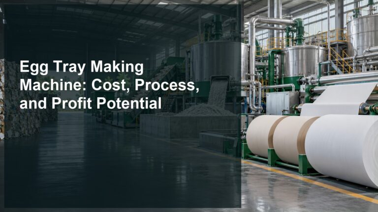 Egg Tray Making Machine: Cost, Process, and Profit Potential